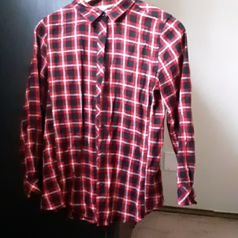 Plaid flannel shirt
